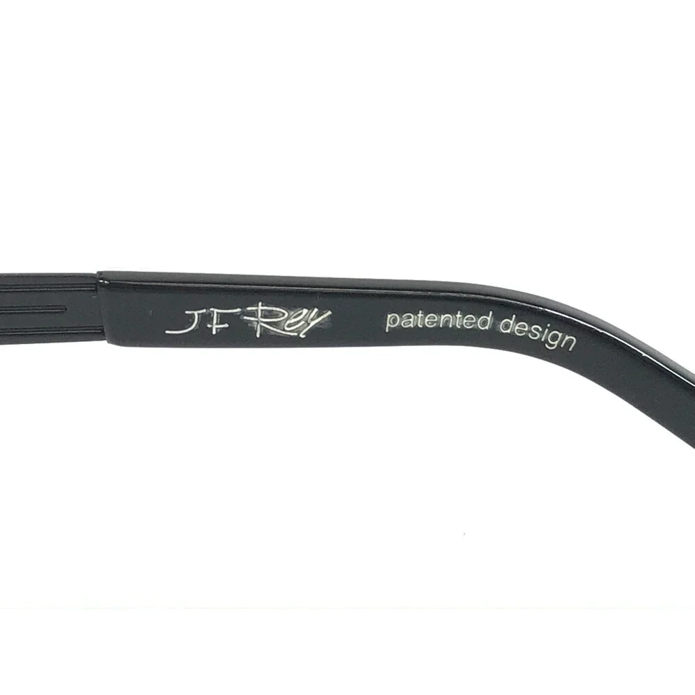 J.F. Rey Eyeglasses Frames JF2554 0010 Black White Checkered Cat Eye54-15-136